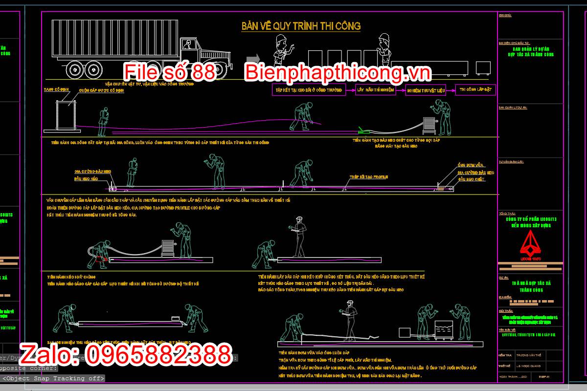 Bản vẽ quy trình thi công
