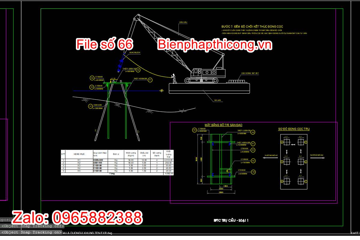 Thi công trụ cầu