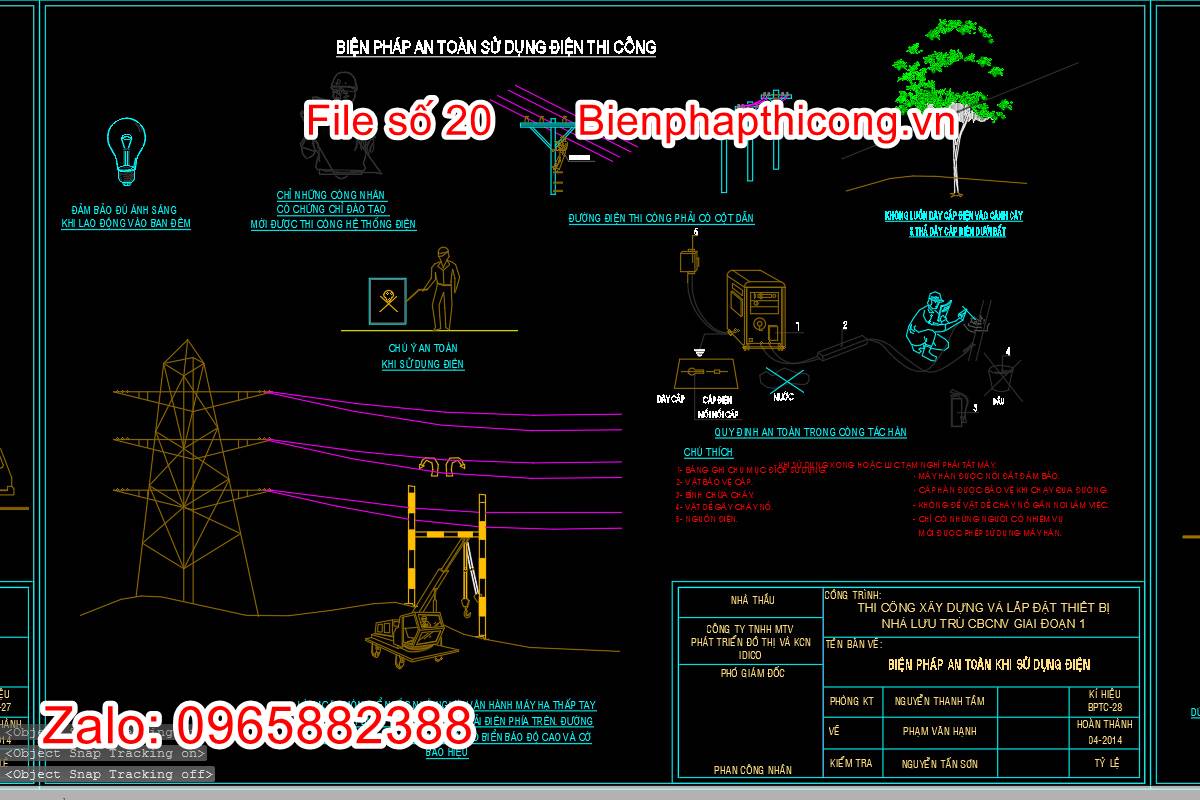 Biện pháp an toàn sử dụng điện thi công