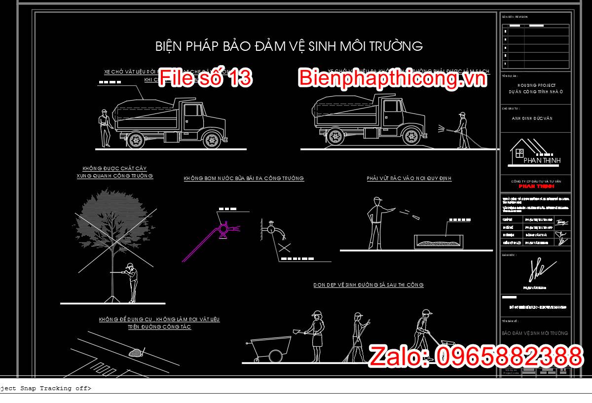 Biện pháp bảo đảm vệ sinh môi trường.