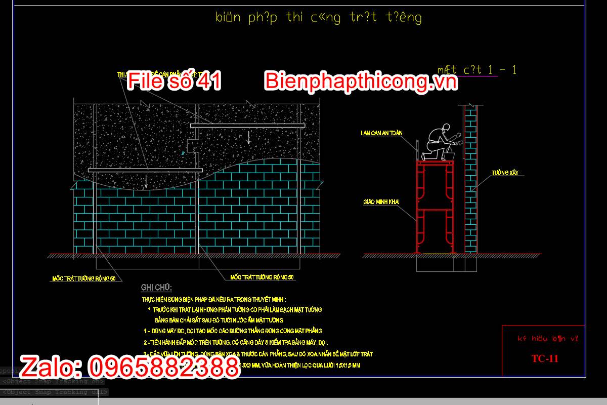 Biện pháp thi công trát tường.