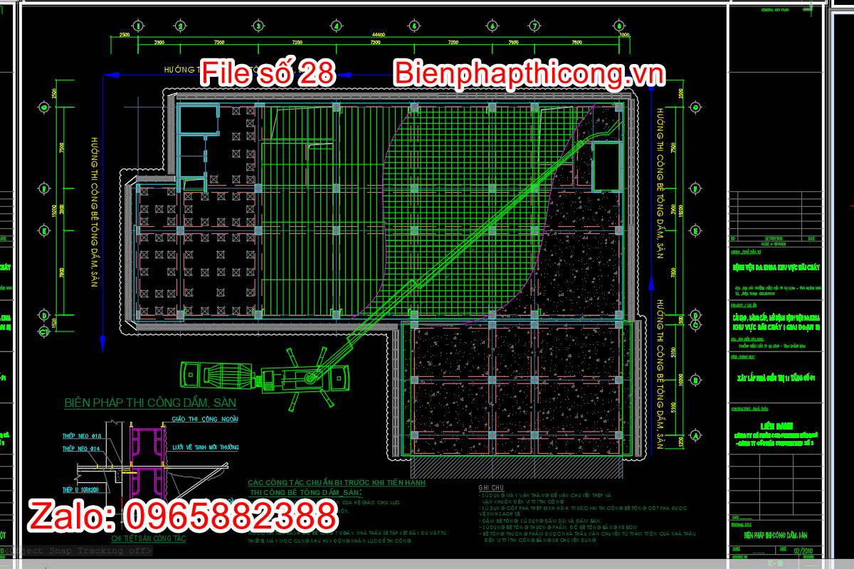 Biện pháp đổ bê tông dầm sàn