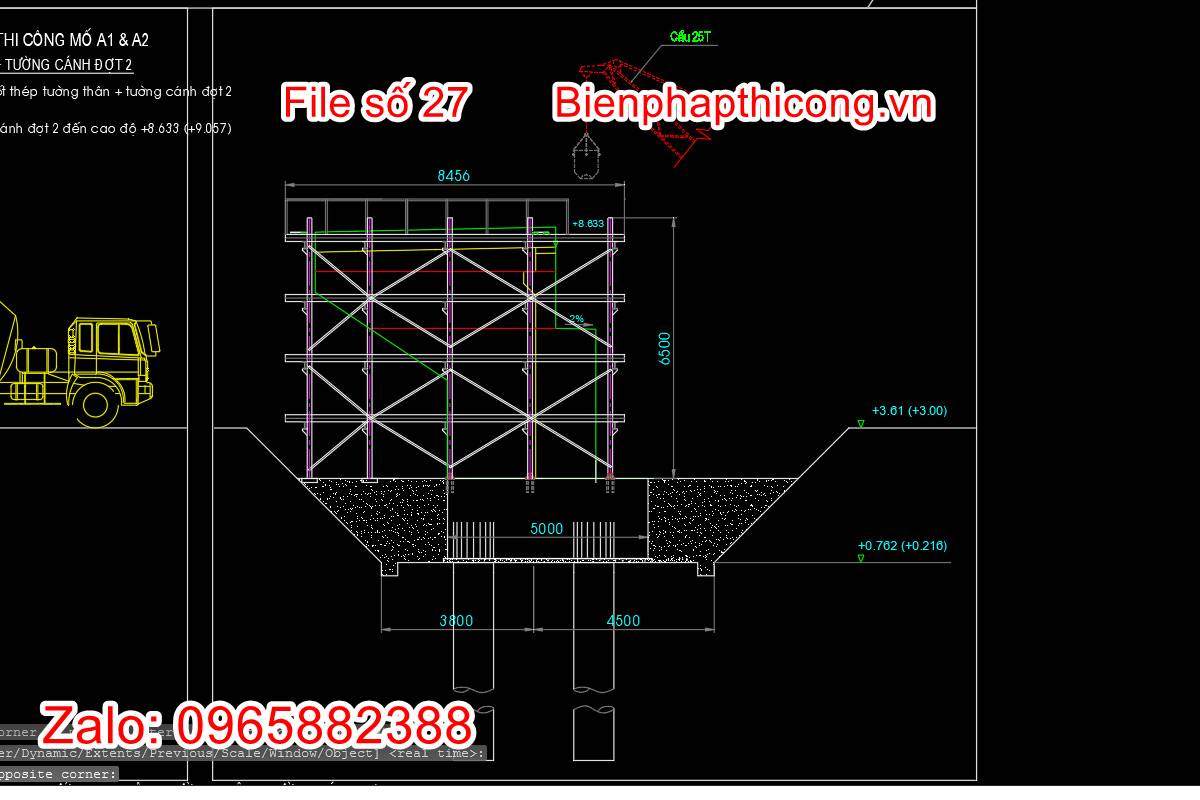 Biện pháp thi công bệ trụ cầu