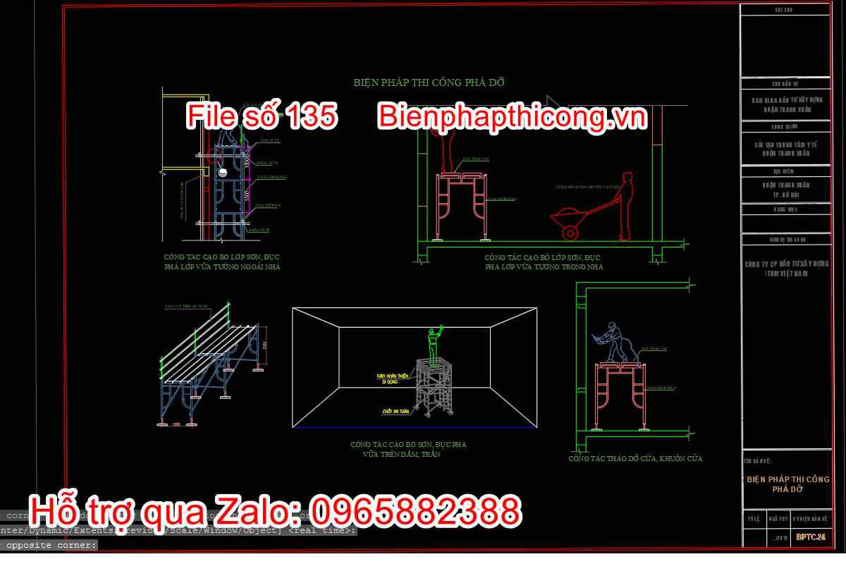 Biện pháp thi công phá dỡ.