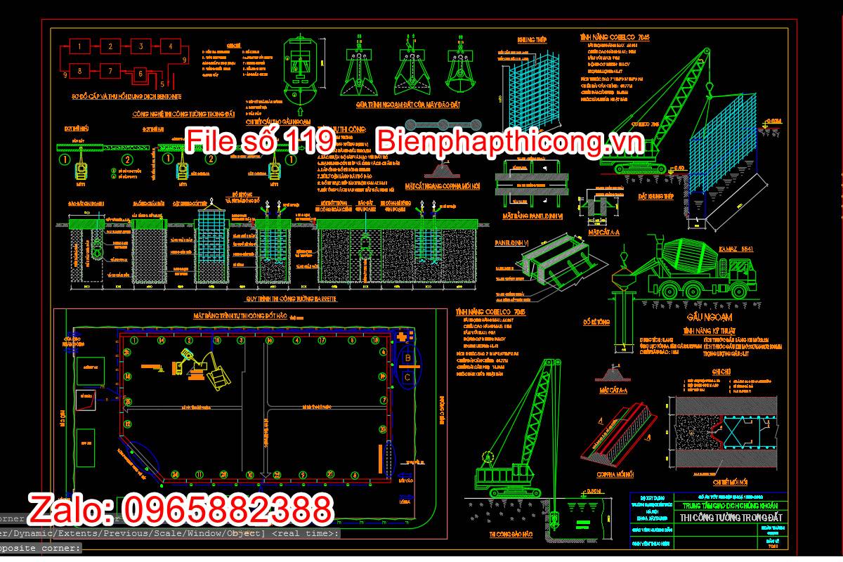 Thi công tường trong đất Barrete