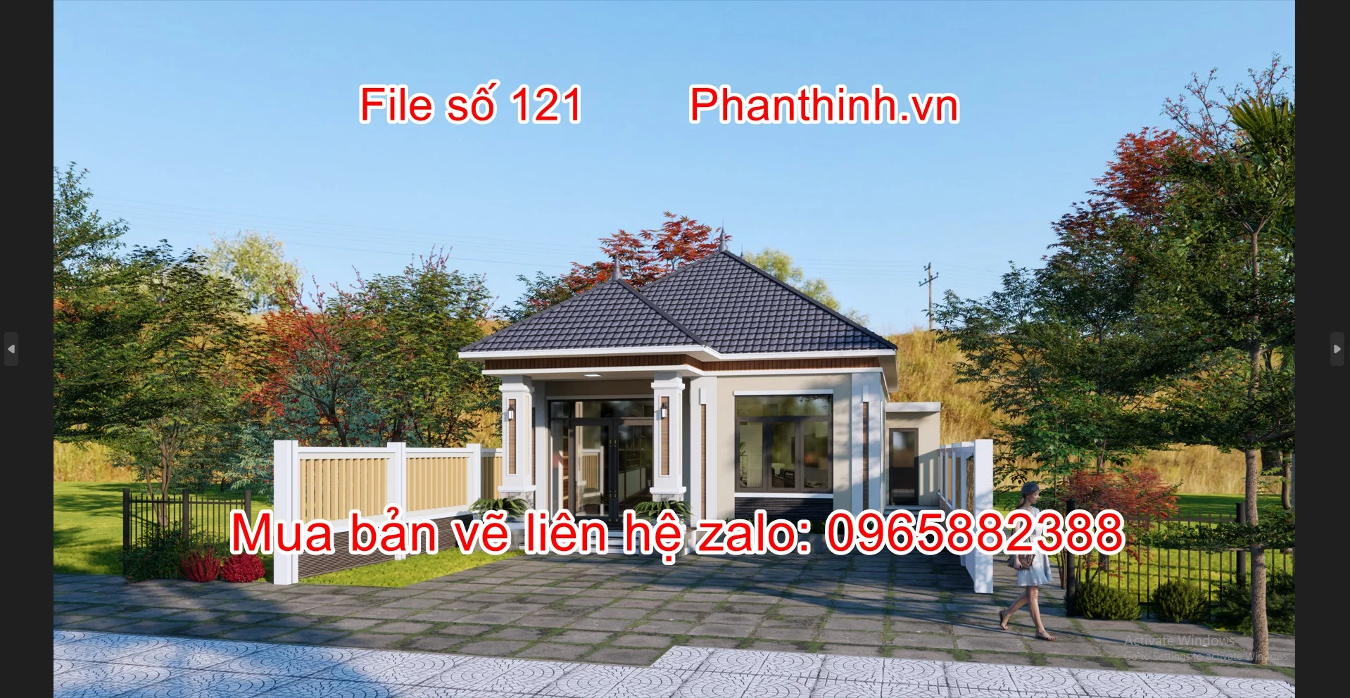 Mặt tiền nhà cấp 4 rộng 9m gồm 3 phòng ngủ