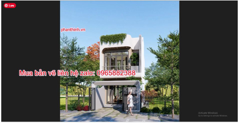 Mẫu bản vẽ nhà ống 2 tầng rộng 4,5m x 12m hiện đại cad 1 Bản vẽ nhà 2 tầng mặt tiền 4,5m x 12m