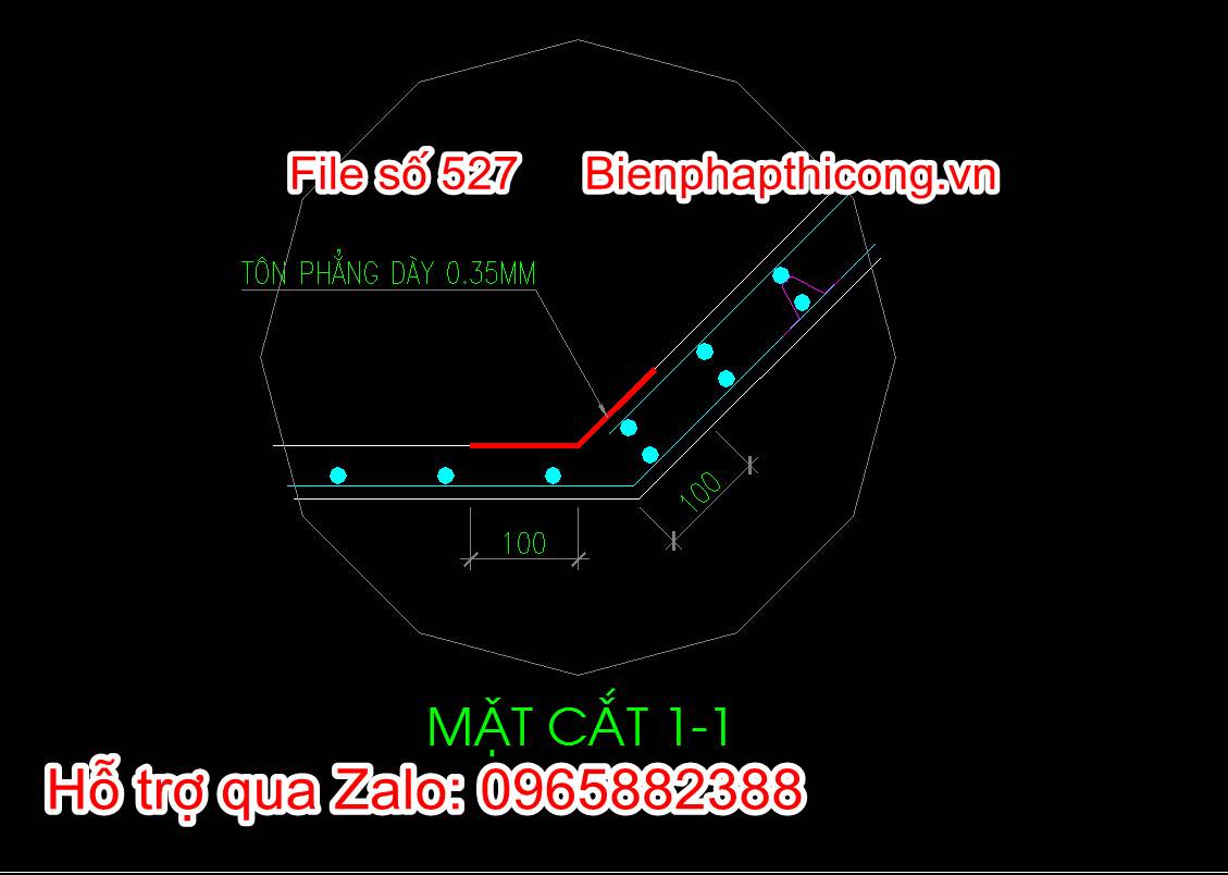 Mặt cắt 1-1