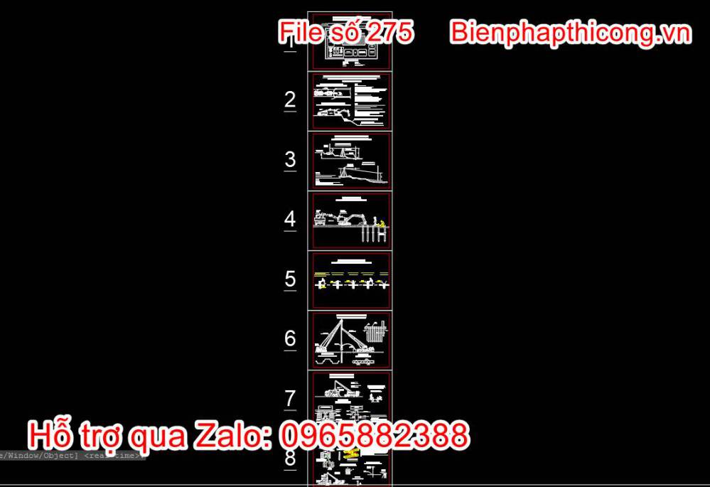 Bản vẽ biện pháp thi công ép cọc bê tông.