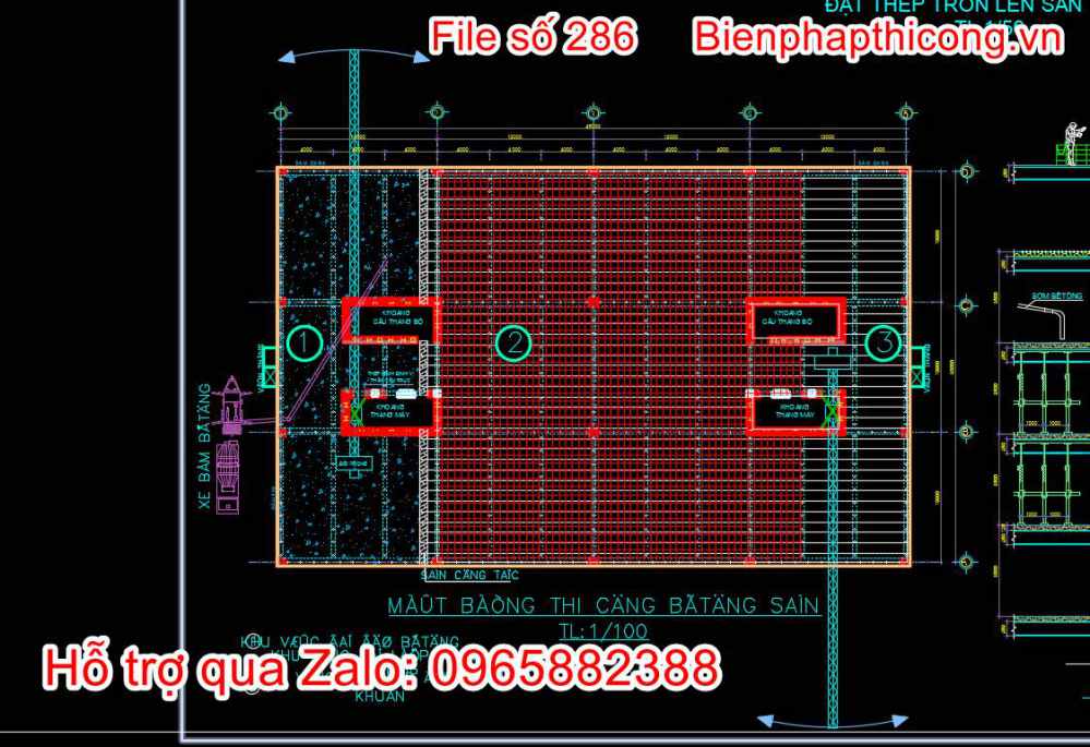 Bản vẽ biện pháp thi công sàn deck
