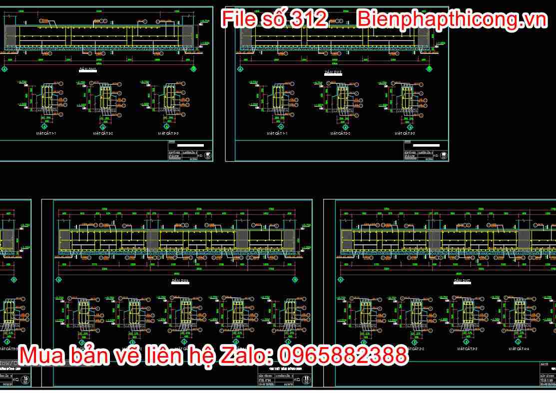 Bản vẽ thiết kế móng băng nhà phố 2 tầng cad