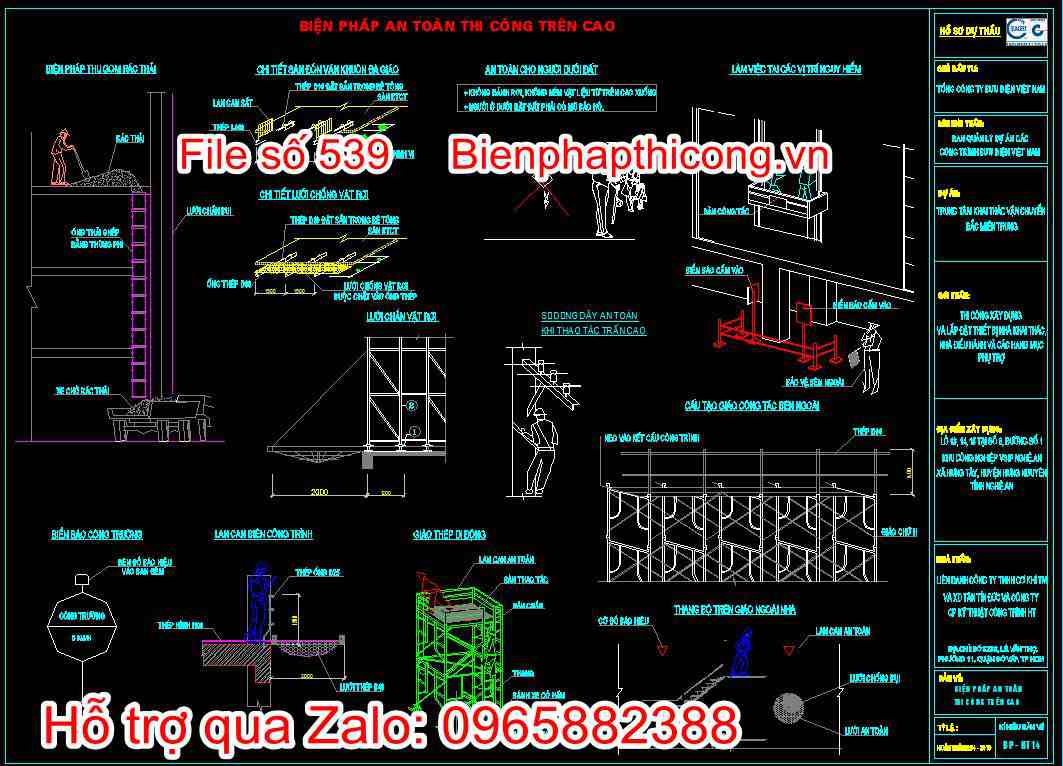 Biện pháp an toàn thi công trên cao
