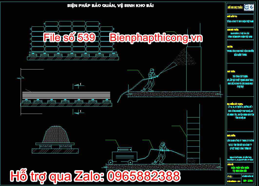 Biện pháp bảo quản, vệ sinh kho bãi