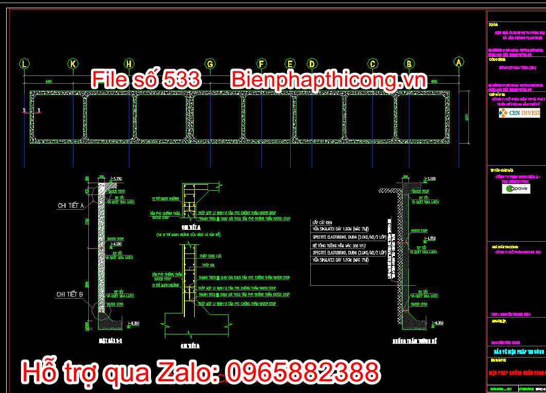 Biện pháp chống thấm vách bể