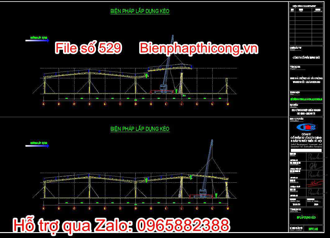 Biện pháp lắp dựng kèo 2