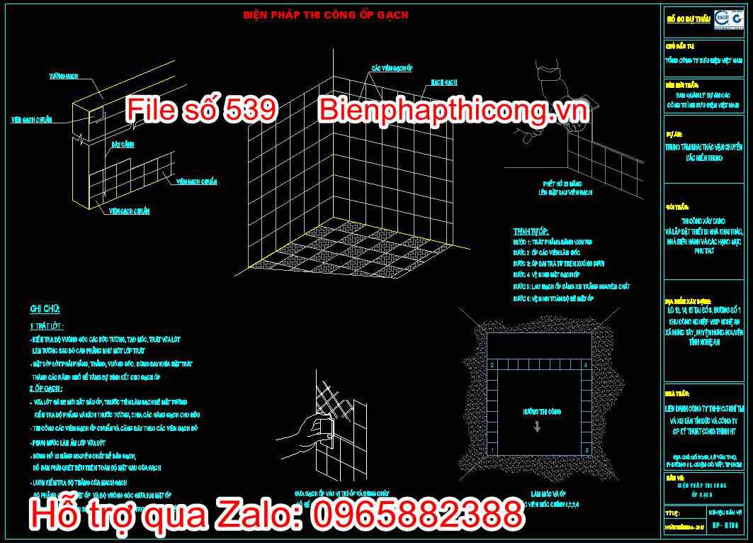 Biện pháp thi công ốp gạch