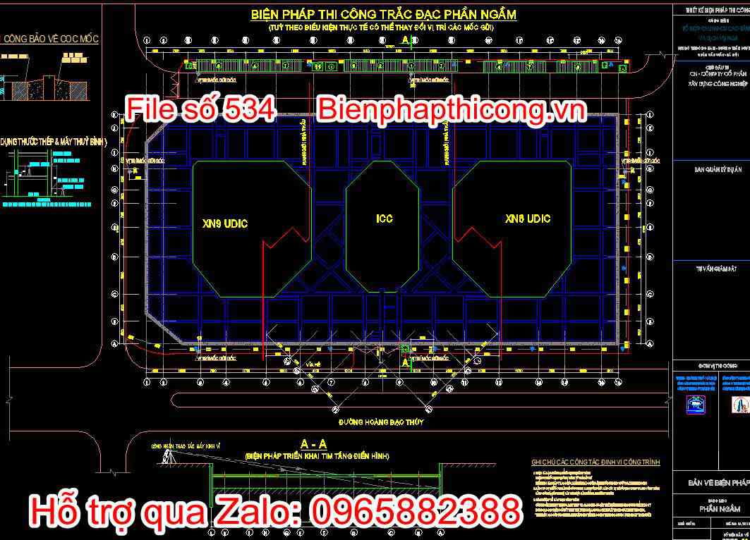 Biện pháp thi công trắc đạc phần ngầm