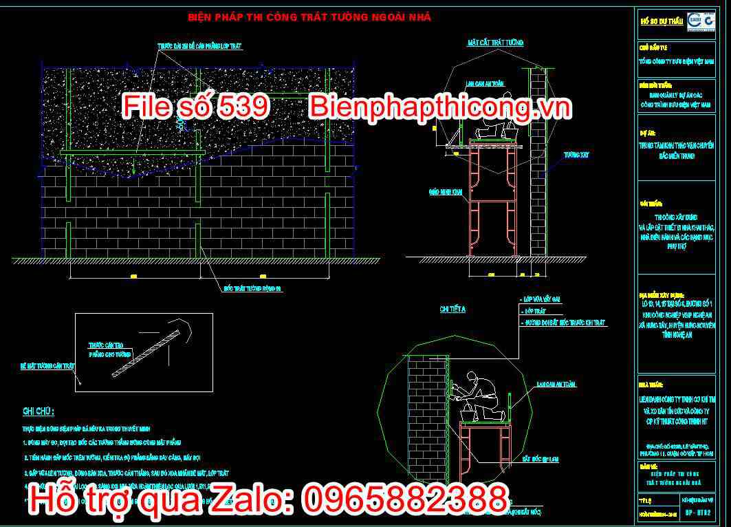 Biện pháp thi công trát tường ngoài nhà