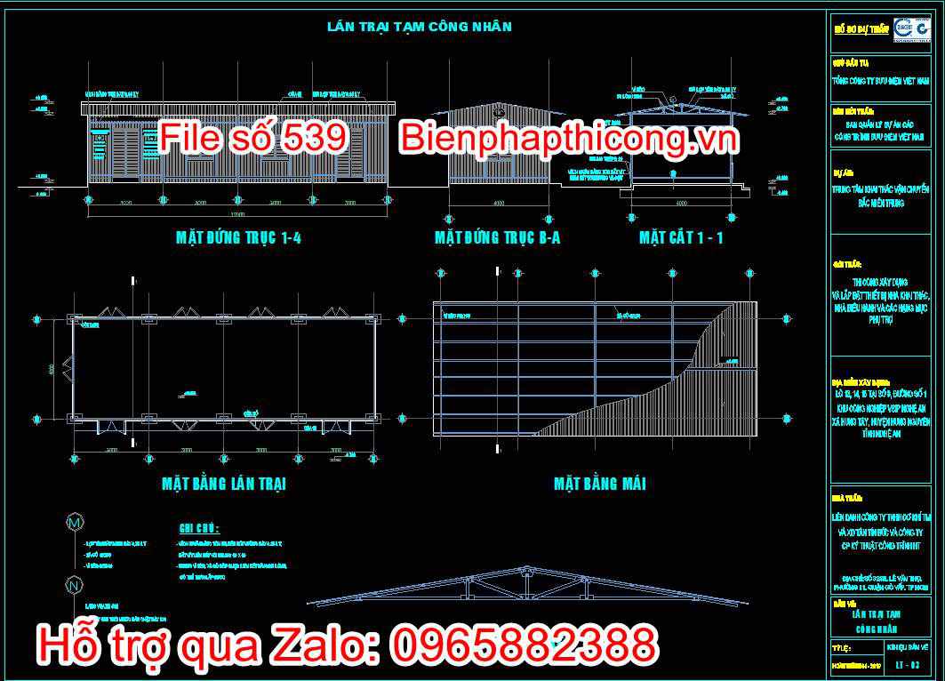 Lán trại tạm công nhân