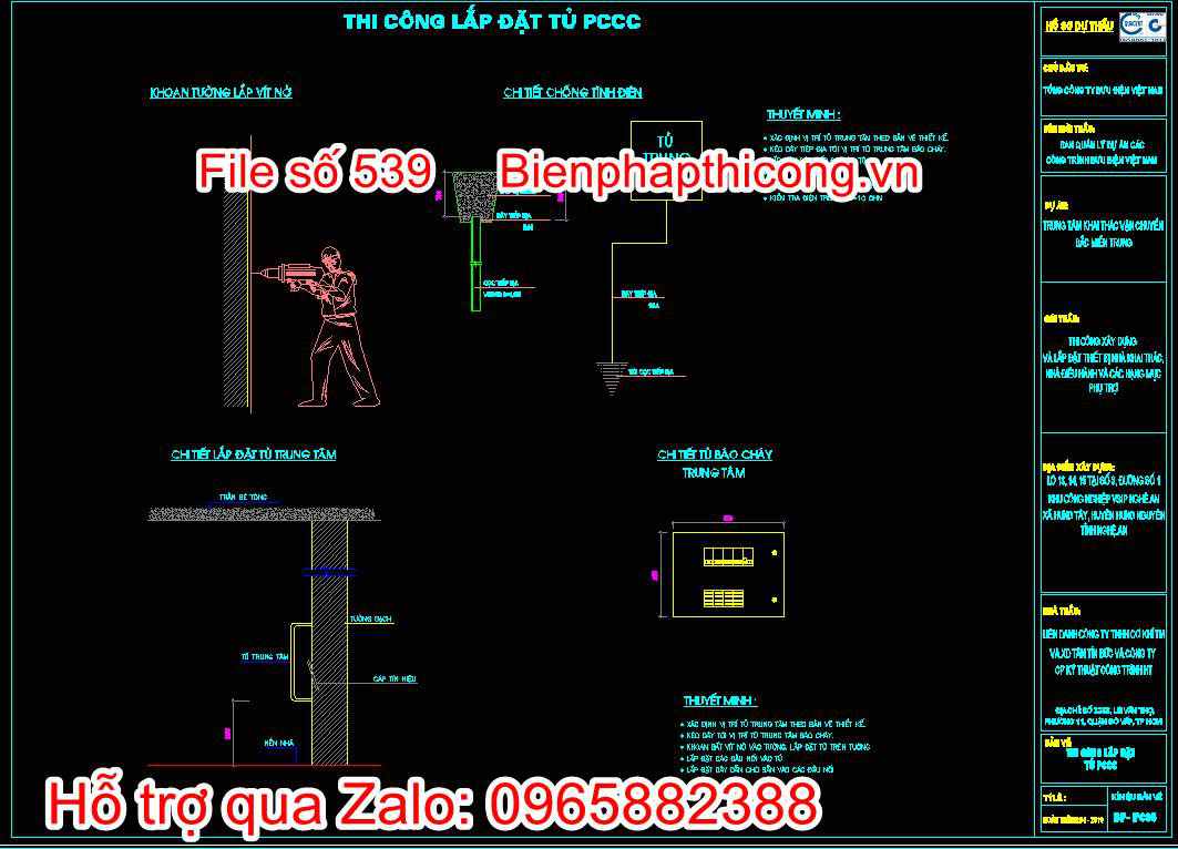 Thi công lắp đặt tủ PCCC