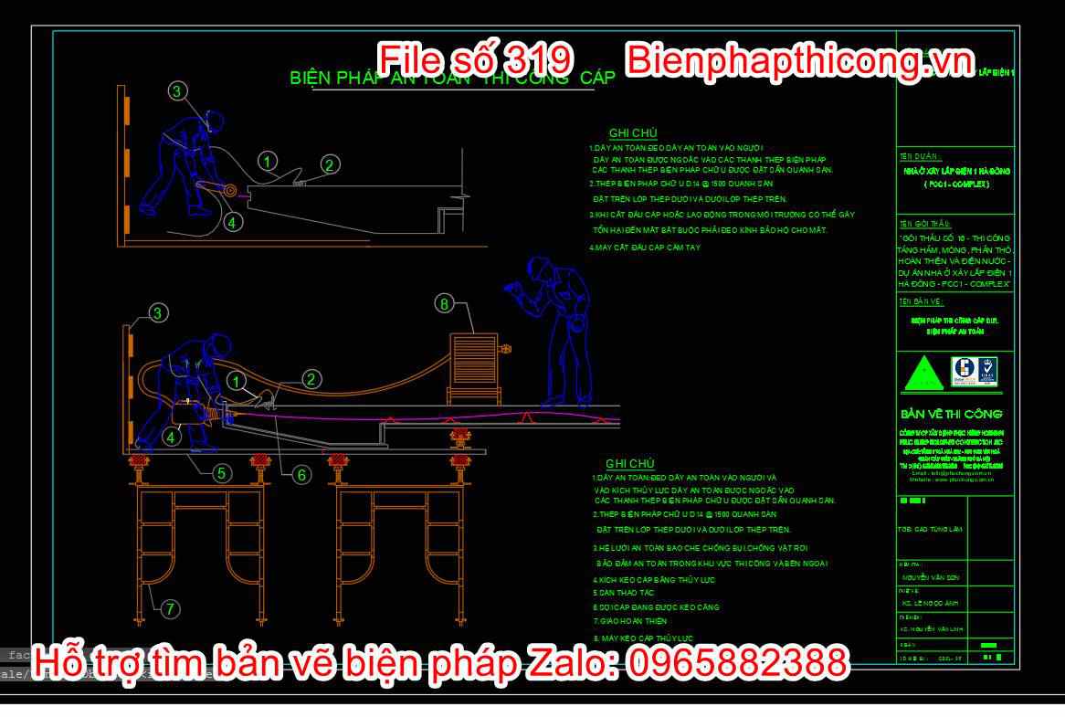 Biện pháp an toàn khi thi công cáp dự ứng lực.