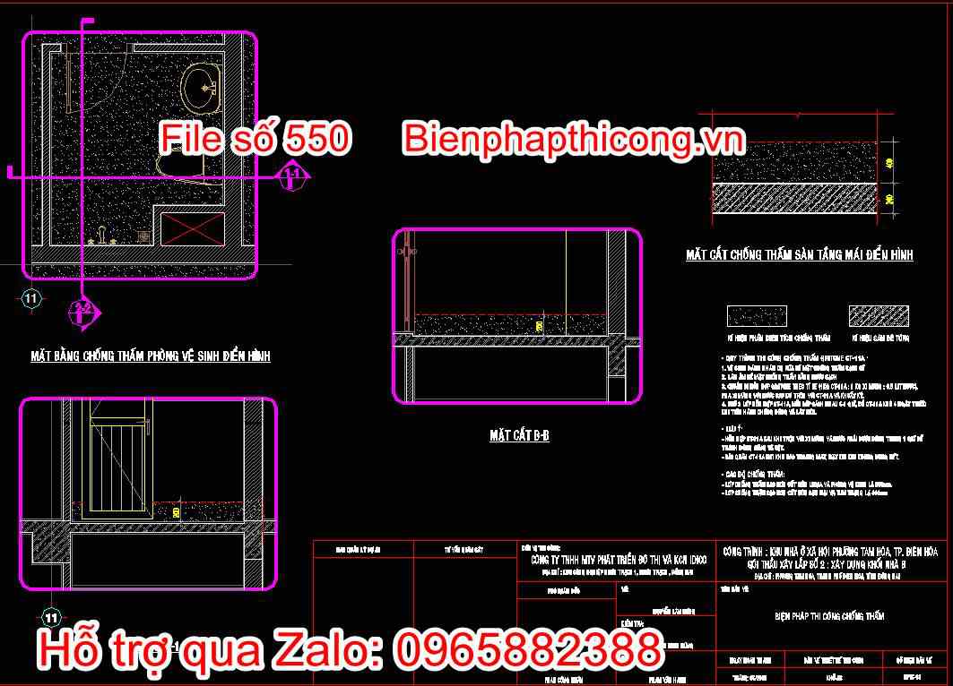 Biện pháp thi công chống thấm 1