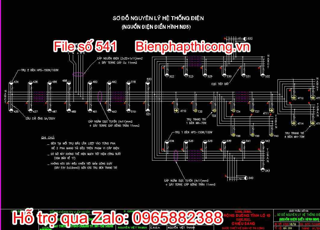 Sơ đồ nguyên lý hệ thống điện