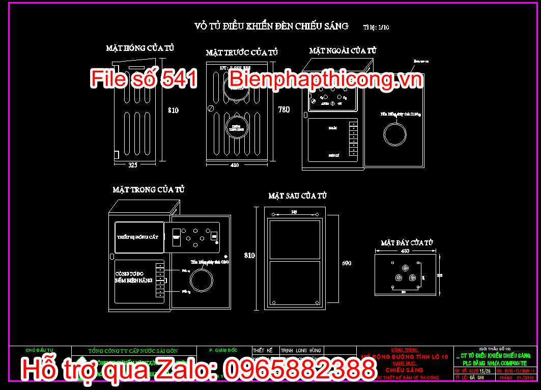 CT tủ điều khiển đèn chiếu sáng
