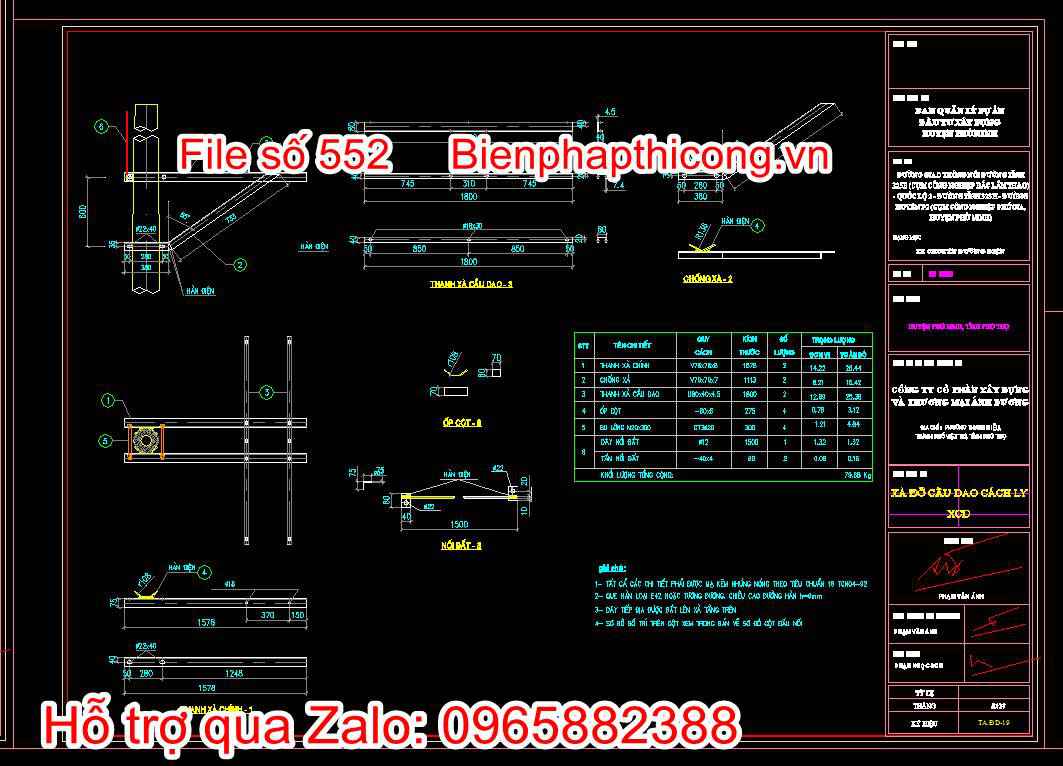 Xà đỡ cầu dao cách ly