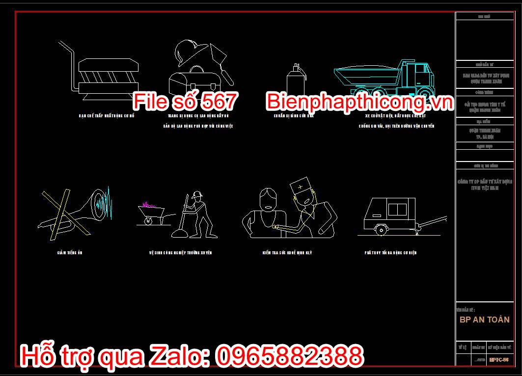 Bản vẽ biện pháp an toàn