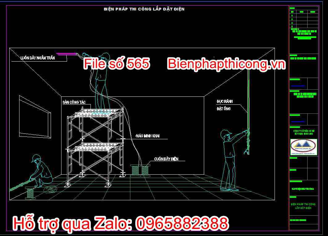Biện pháp thi công lắp đặt điện