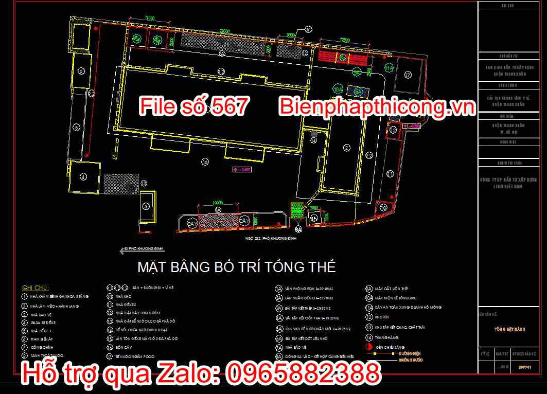 Bản vẽ mặt bằng bố trí tổng thể