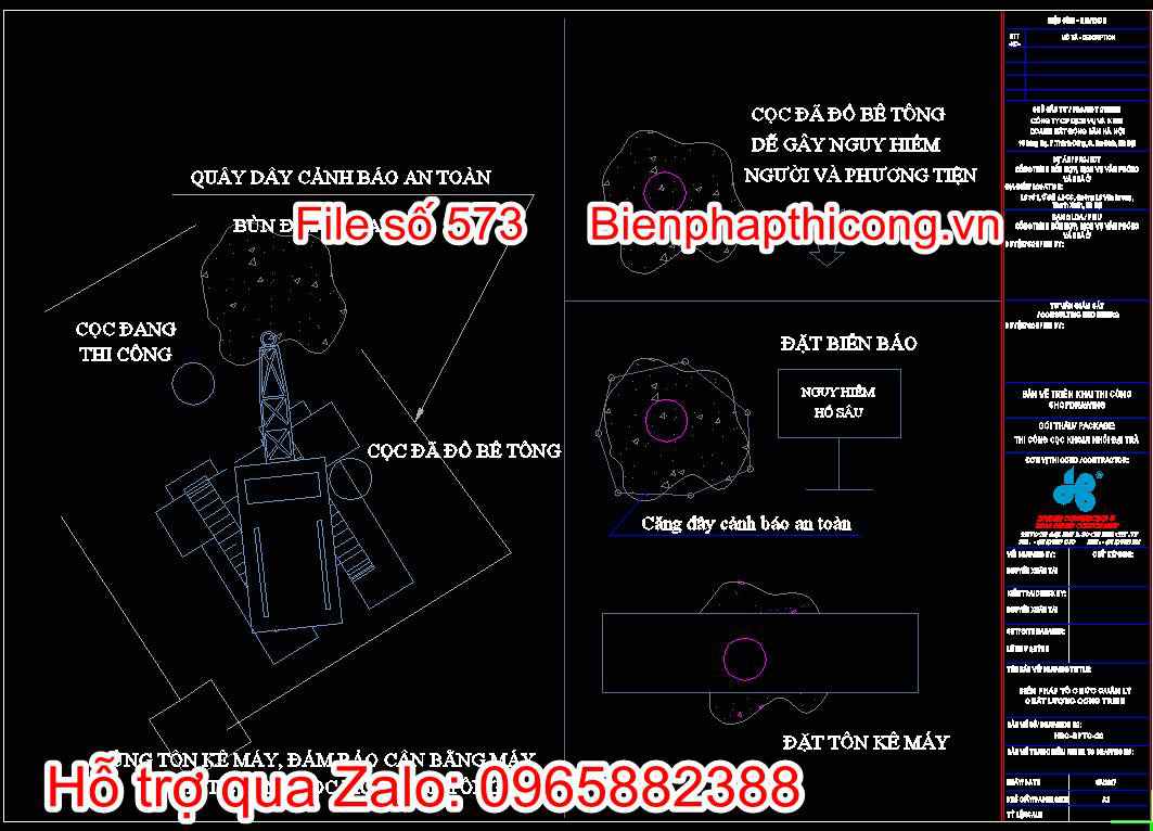 Bản vẽ biện pháp tổ chức quản lý chất lượng công trình