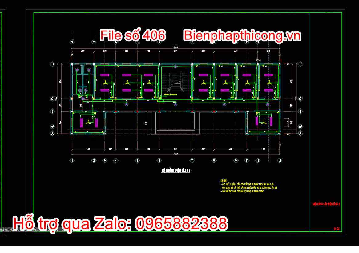 Bản vẽ thiết kế điện trụ sở ủy ban xã.