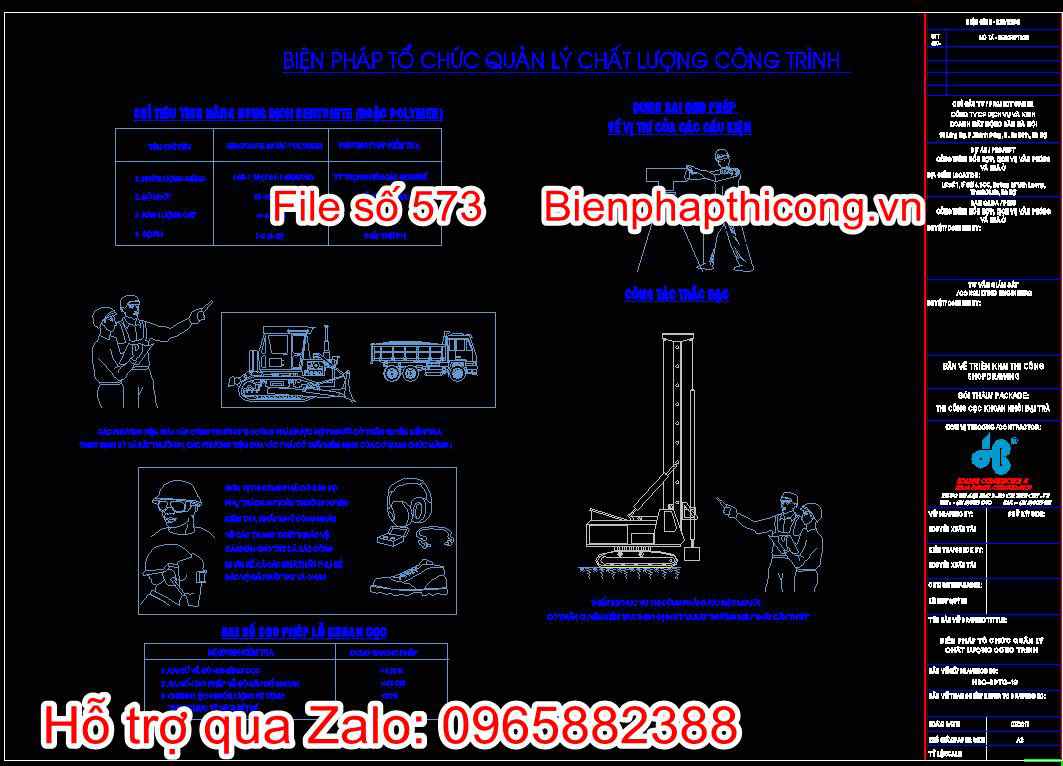 Bản vẽ tổ chức quản lý chất lượng công trình
