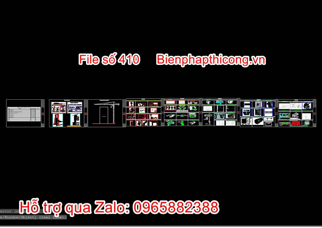 Bản vẽ biện pháp thi công điều hòa không khí âm trần cad