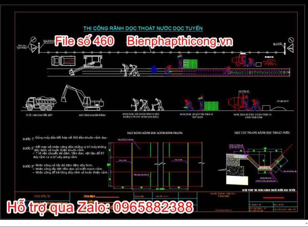 Ban-ve-bien-phap-thi-cong-ranh-doc-hinh-thang-thoat-nuoc-doc-tuyen