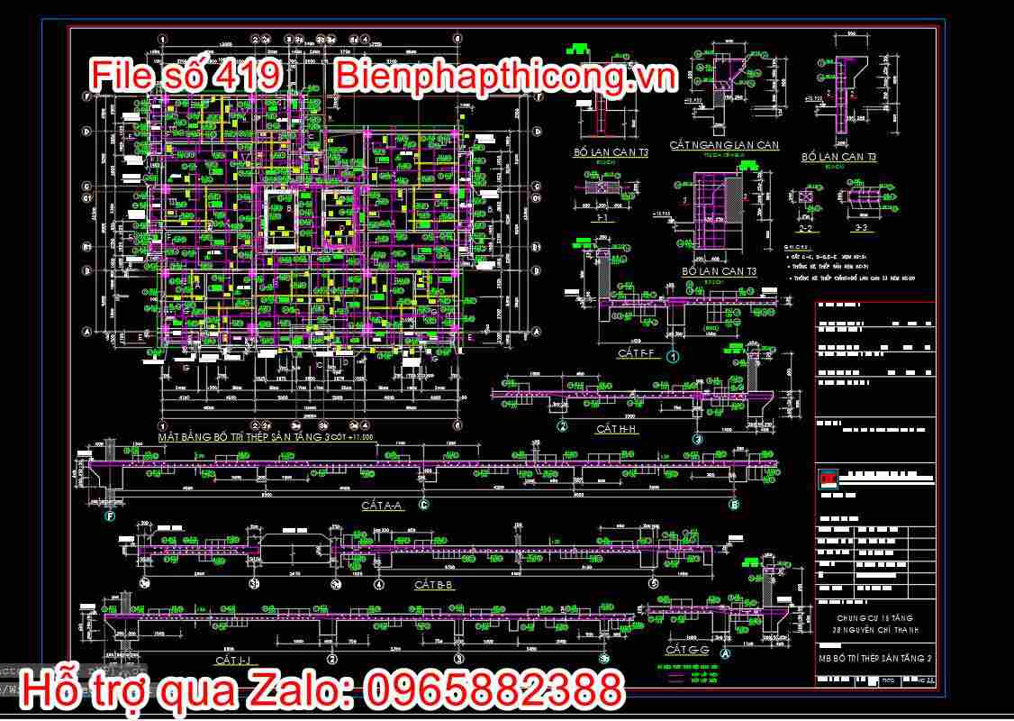 Bản vẽ thiết kế nhà chung cư 18 tầng autocad hay. 24 Bản vẽ kết cấu sàn mái nhà chung cư cad.