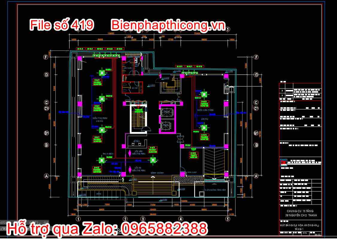 Bản vẽ thiết kế nhà chung cư 18 tầng autocad hay. 47 Bản vẽ mặt bằng điều hòa không khí nhà chung cư cad.