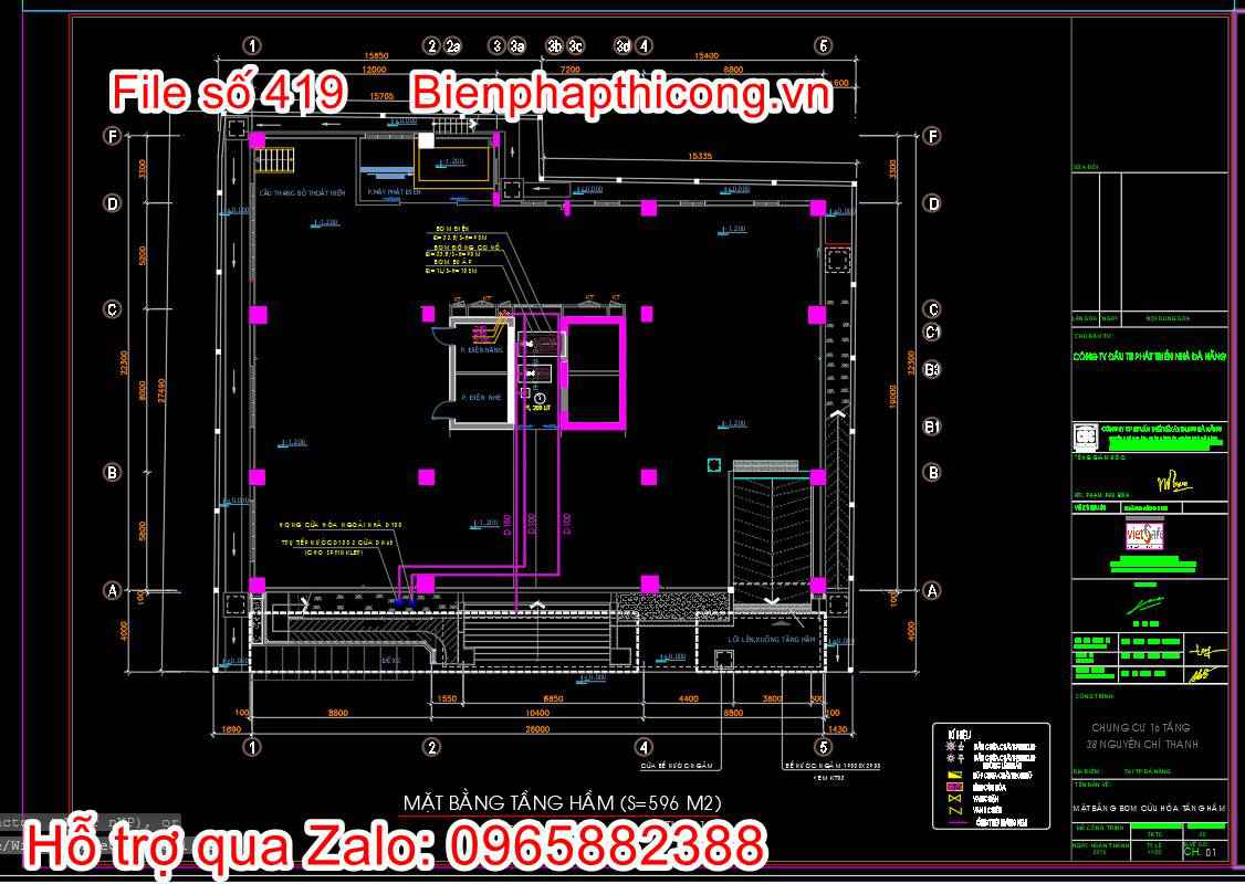 Bản vẽ thiết kế nhà chung cư 18 tầng autocad hay. 7 Bản vẽ mặt bằng tầng hầm nhà chung cư cad.