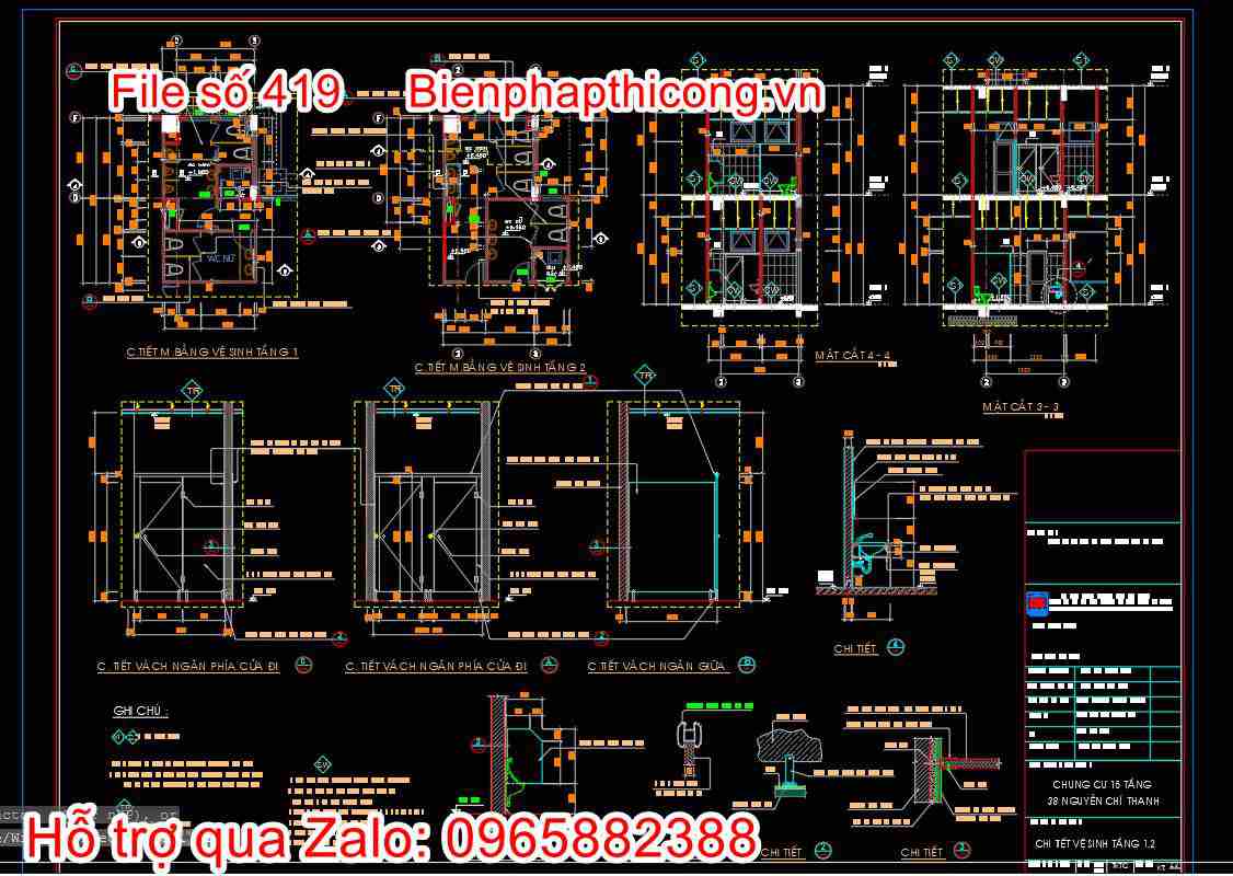 Bản vẽ thiết kế nhà chung cư 18 tầng autocad hay. 20 Bản vẽ thiết kế chi tiết nhà vệ sinh chung cư cad.