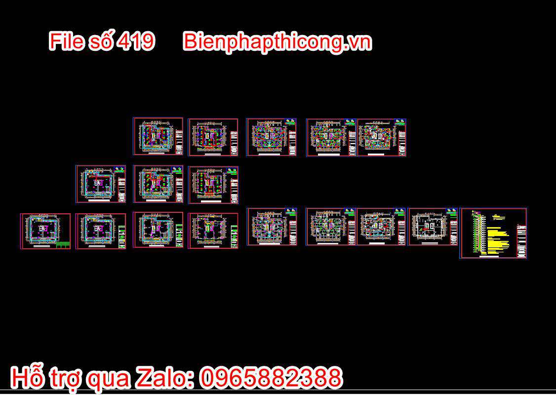 Bản vẽ thiết kế nhà chung cư 18 tầng autocad hay. 44 Bản vẽ thiết kế thông gió điều hòa nhà chung cư cad.