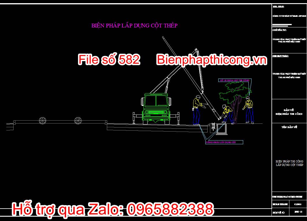 Bản vẽ biện pháp thi công công trình hạ tầng kỹ thuật cad. 35 Bản vẽ biện pháp lắp dựng cốt thép