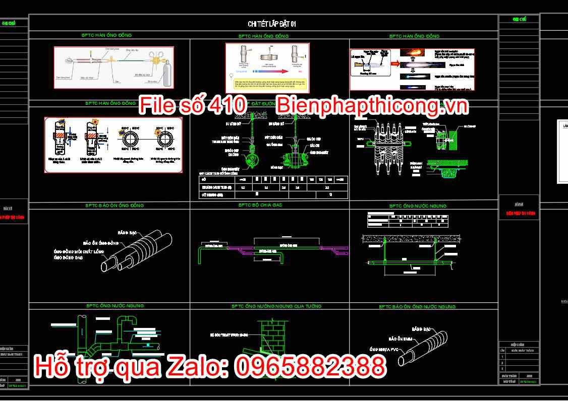 Chi tiết lắp đặt thiết bị điều hòa âm trần.