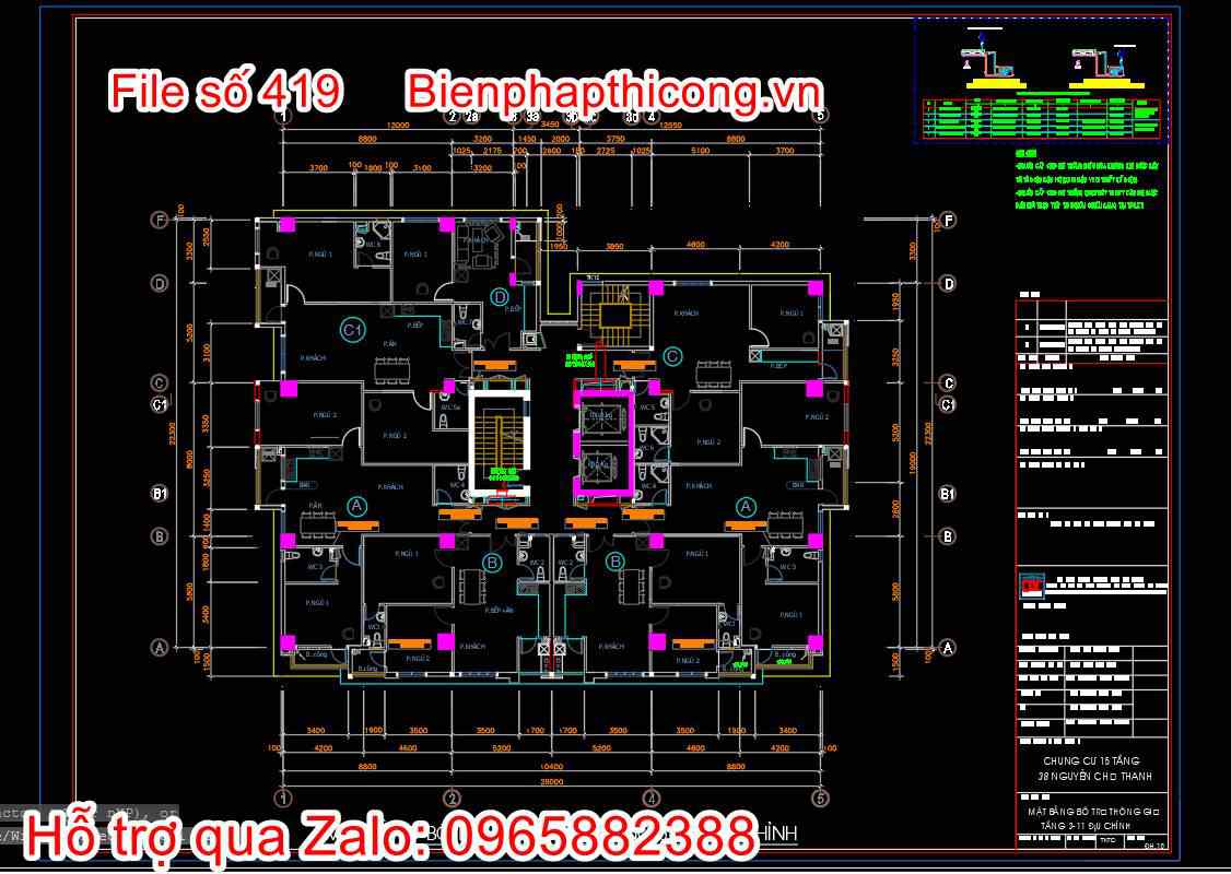 Bản vẽ thiết kế nhà chung cư 18 tầng autocad hay. 48 Sơ đồ nguyên lý thông gió nhà chung cư.