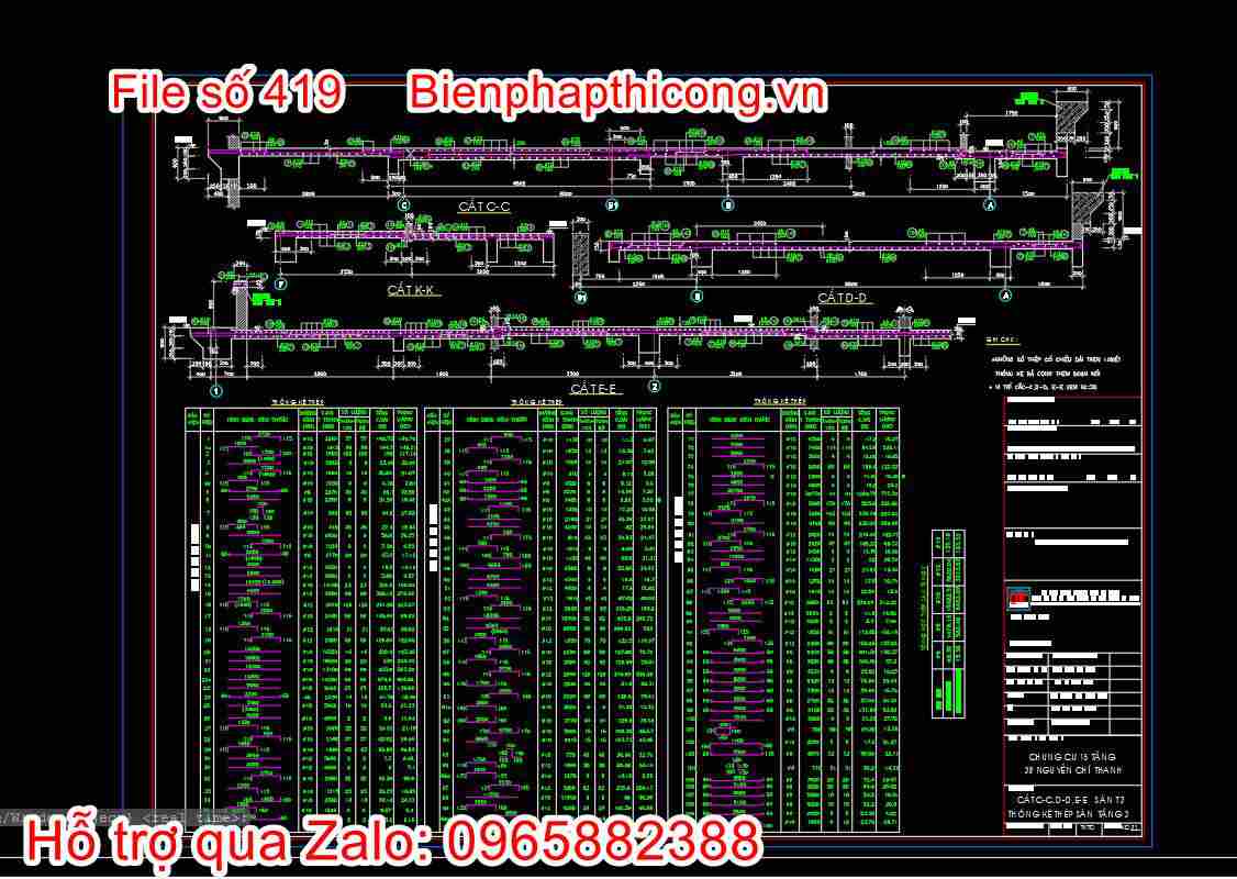 Bản vẽ thiết kế nhà chung cư 18 tầng autocad hay. 22 Thiết kế chi tiết kết cấu sàn chung cư cad.