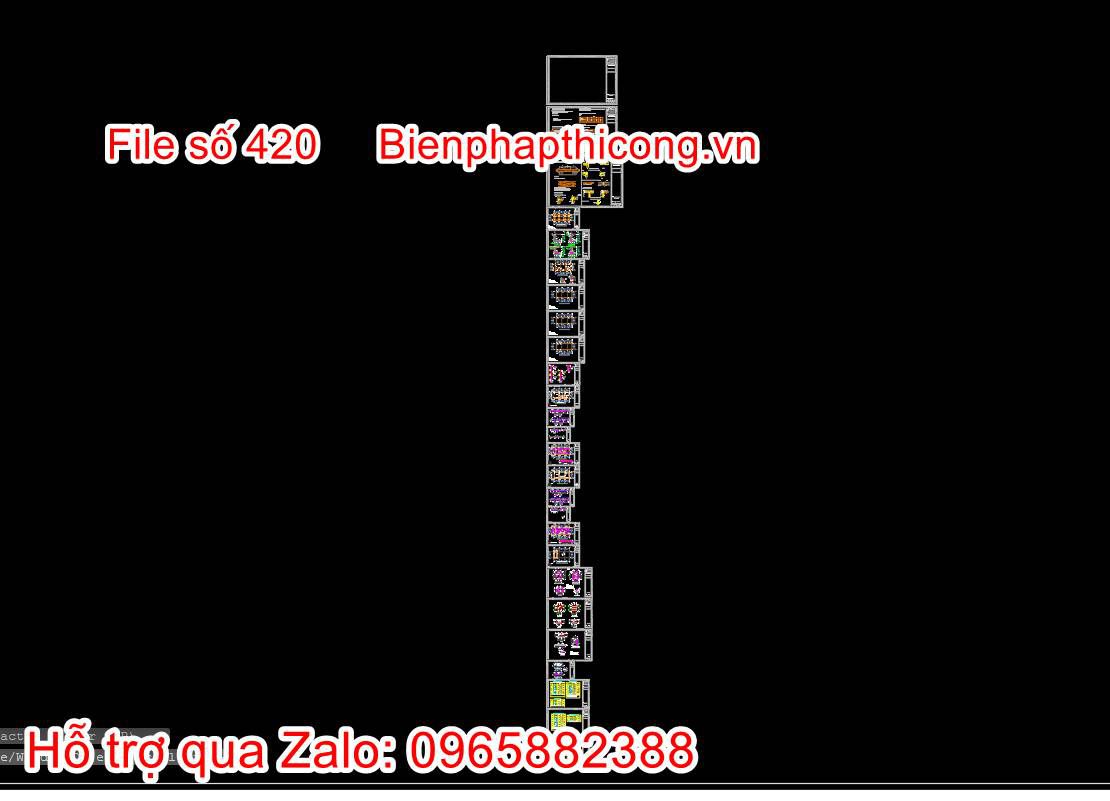 Hồ sơ bản vẽ thiết kế nhà phố 2 tầng 4,5m x 11m full cad 10 Tổng hợp bản vẽ kết cấu nhà 2 tầng 4,5m x 11m