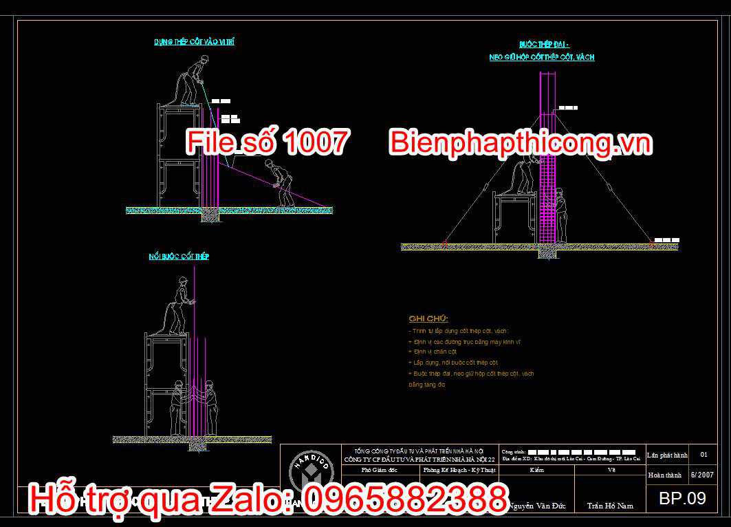 Bản vẽ bptc cốt thép cọc