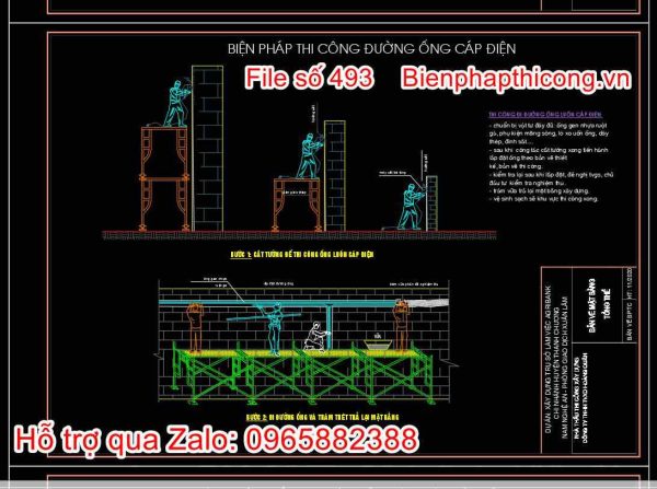 Ban-ve-cad-bien-phap-thi-cong-duong-ong-cap-dien