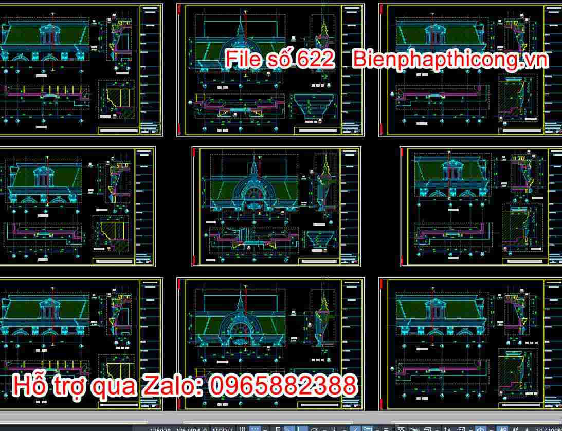 Chi tiết trang trí khách sạn cad.
